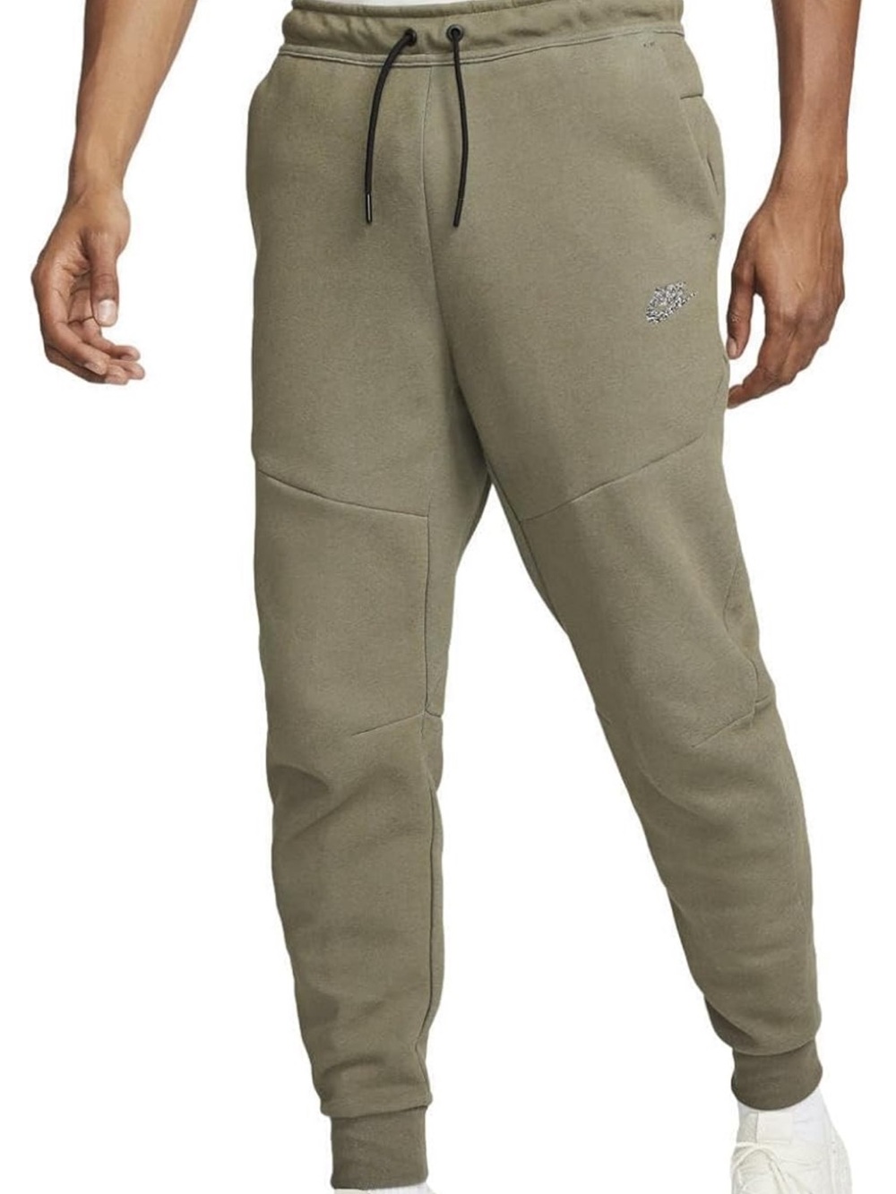 Men’s Nike Tech Green Joggers with Splatter Paint Detail